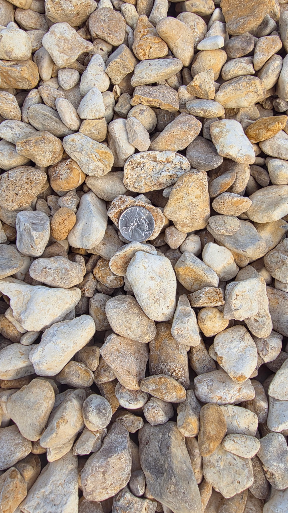 1" Washed River Rock